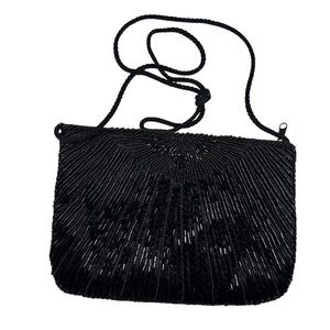 Walborg Beaded Black Purse